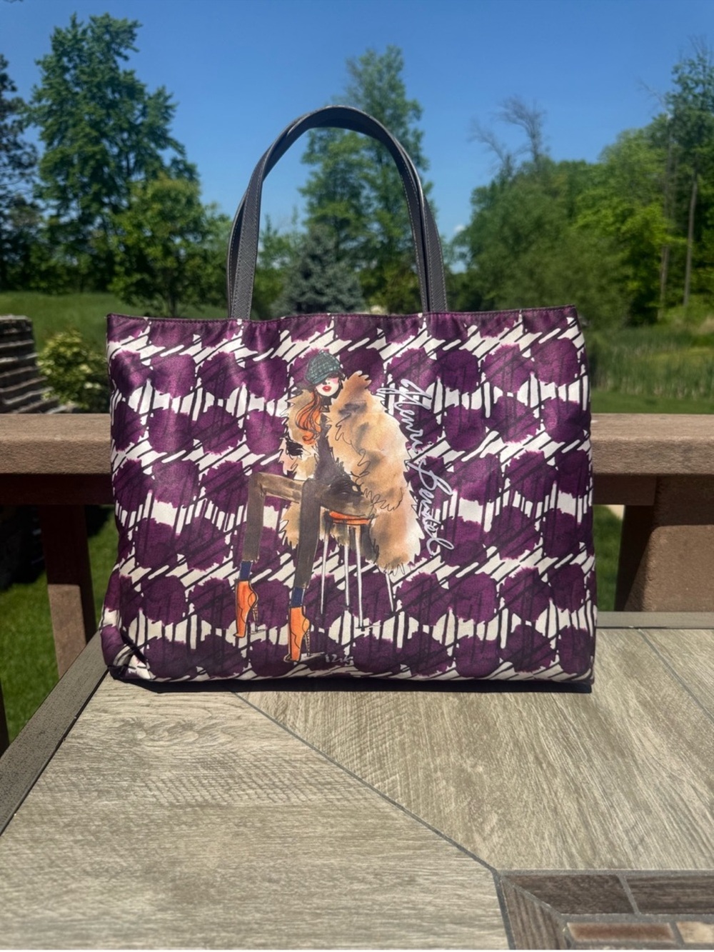 Henri Bendel Izak Zenou ‘Bendel Girl’ Reversible Tote